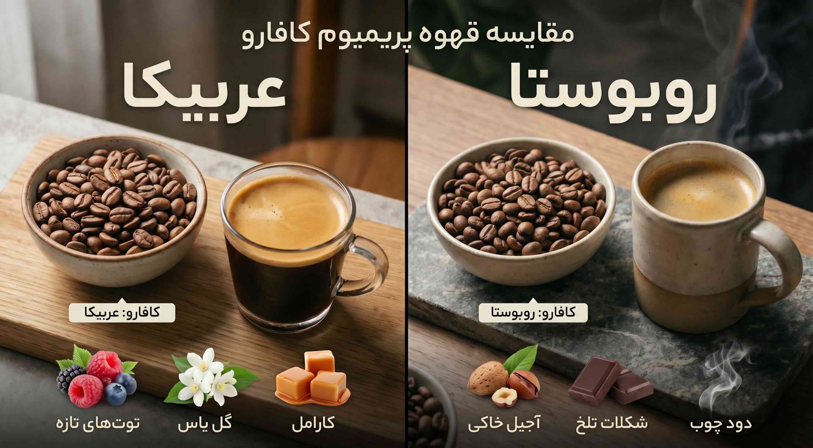 فرق عربیکا و روبوستا
