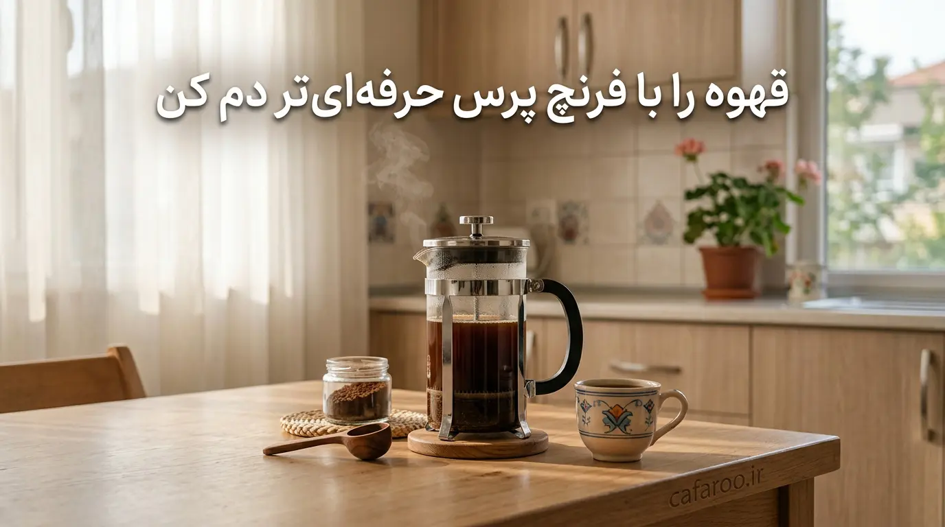 آموزش قهوه فرنچ پرس حرفه ‌ای