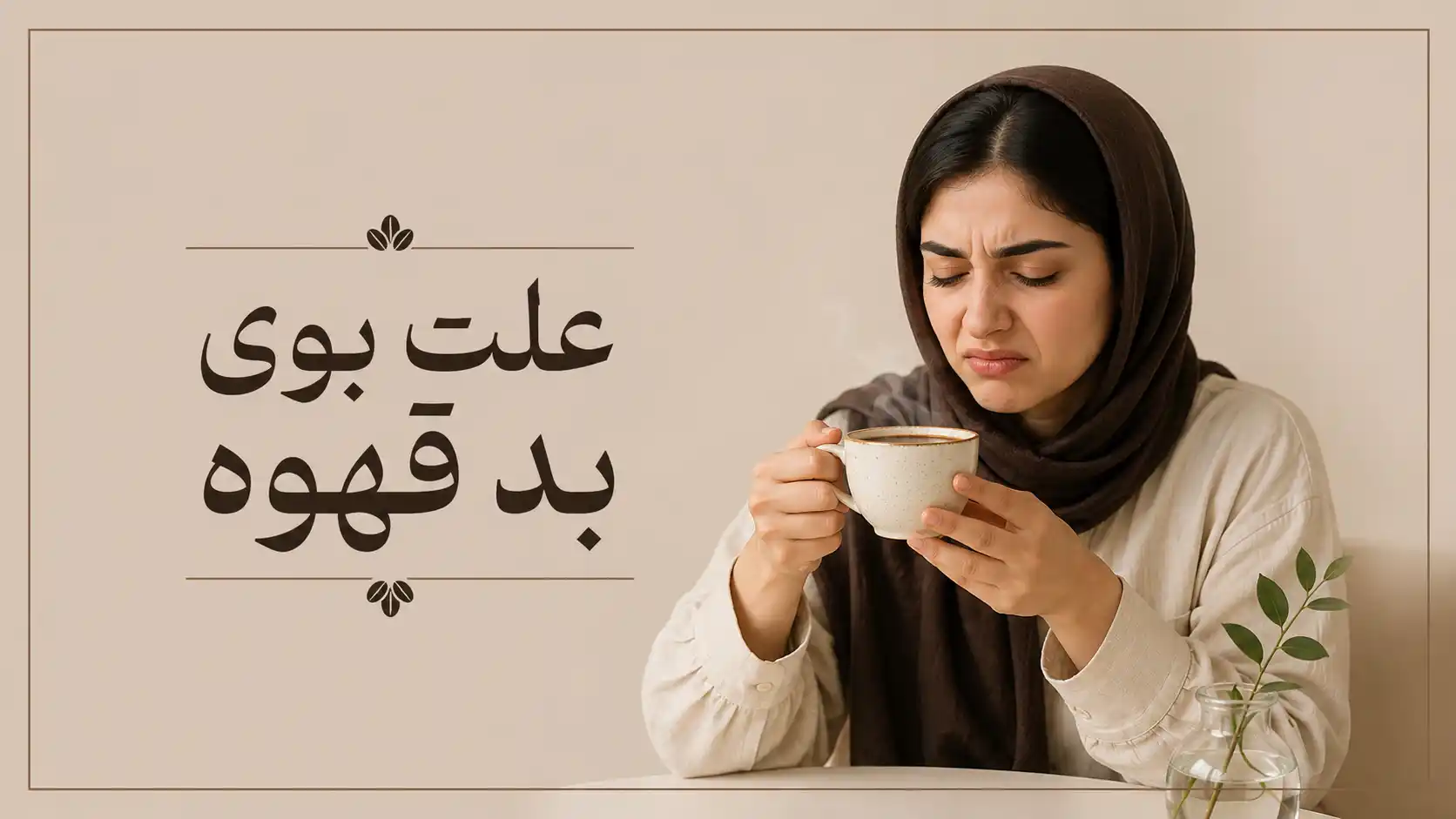 چرا قهوه بوی بد می‌دهد ؟