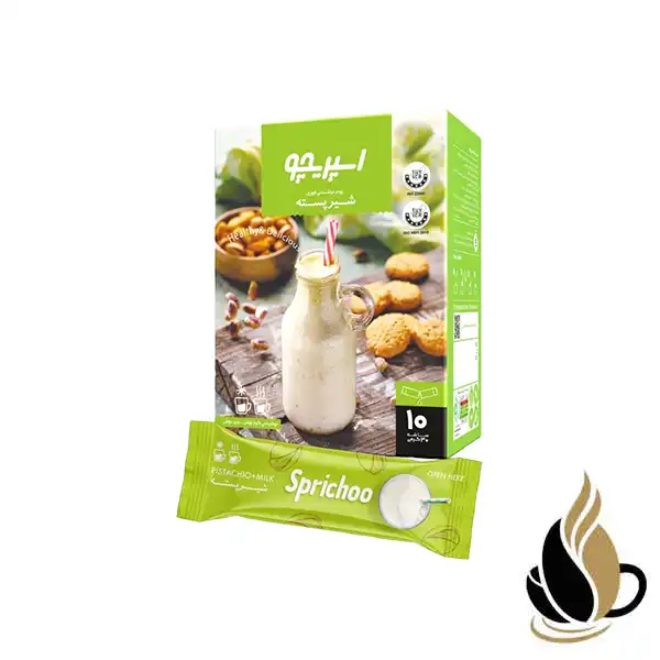 پودر نوشیدنی شیر پسته اسپریچو بسته 10 عددی