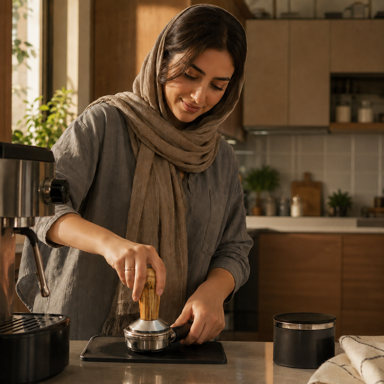 تمپر دسته چوبی بارداک