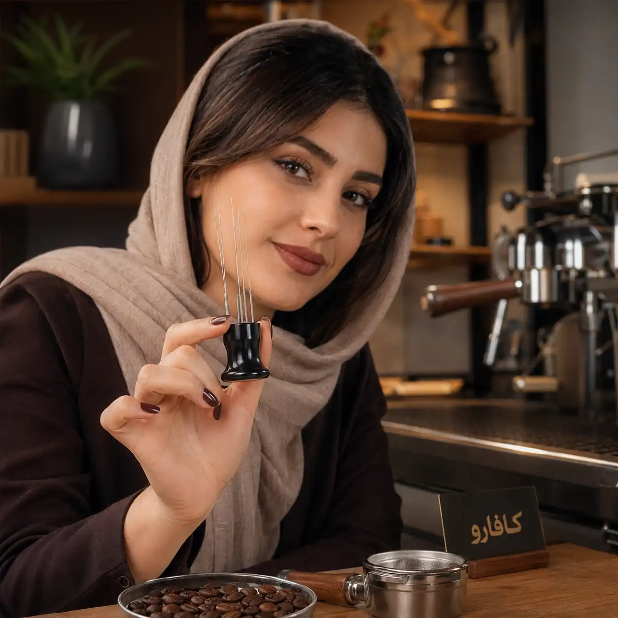 نیدل دسته لاکی مشکی